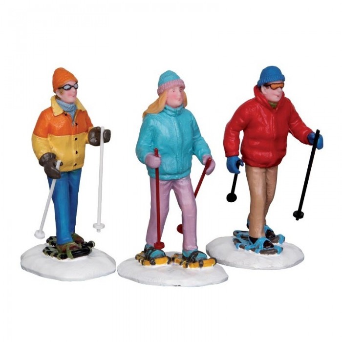  Snowshoe walkers, Set of 3 Figurines # 22033