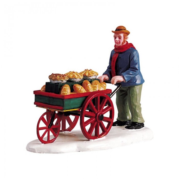 Figurines Boulanger vendant son pain avec son chariot # 52065