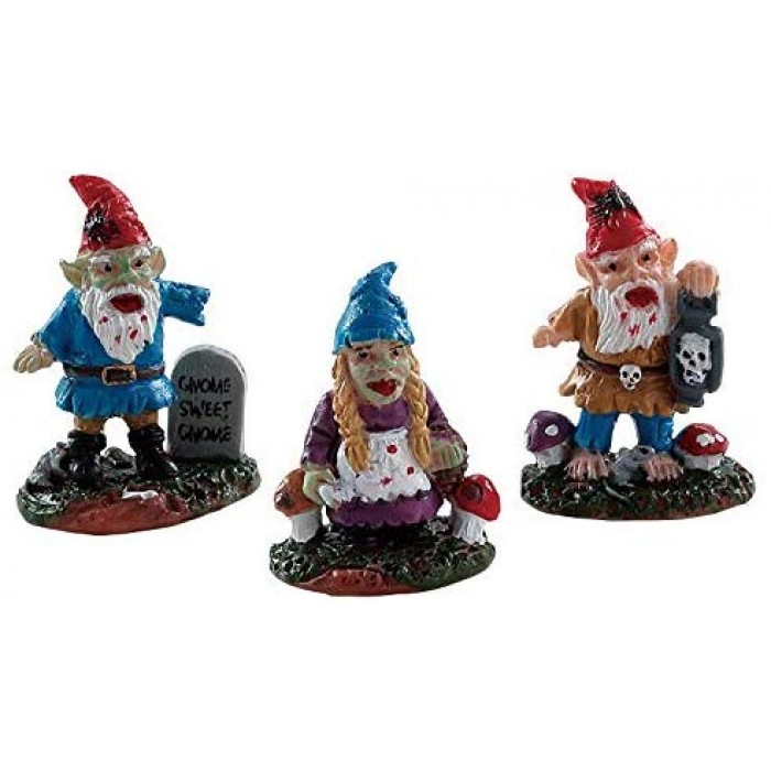 Zombie Garden Gnomes Set Of 3 Figurines # 82569