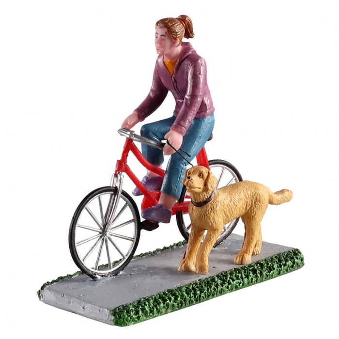 Figurines Jeune ille à vélo # 02935