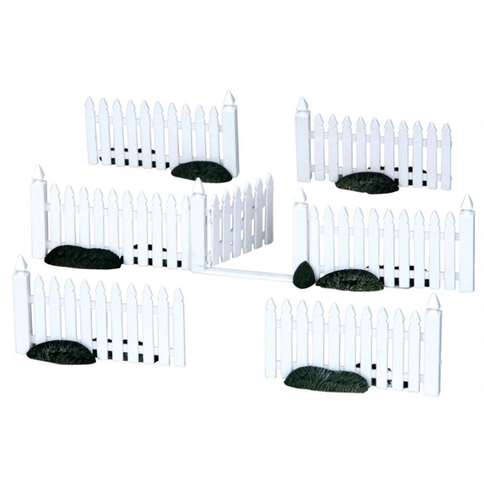 Plastic Picket Fence, set of 7 Accessory # 14388