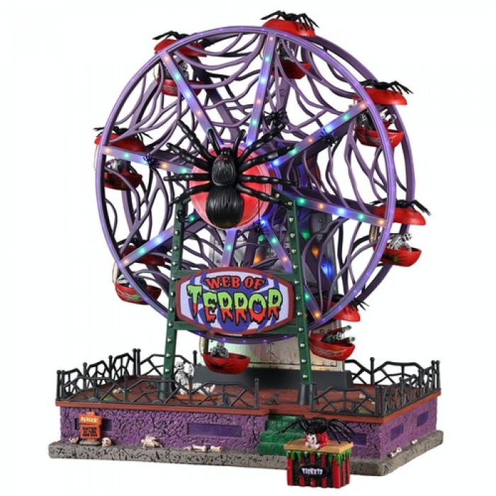 Grande roue en toile d'araignée  de la terreur Manège-Animé # 14823