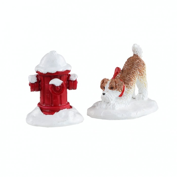 Accessoire Borne fontaine avec neige et chien # 14860