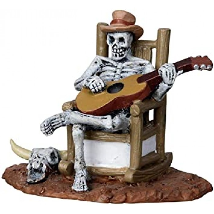 Figurines Squelette dans chaise berçante squelette # 22003