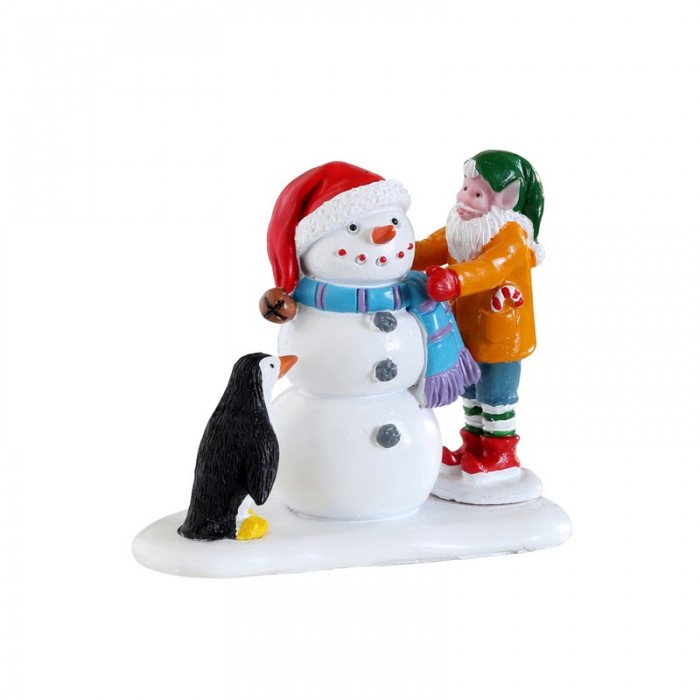Figurines Lutin fabricant un bonhomme de neige # 22134