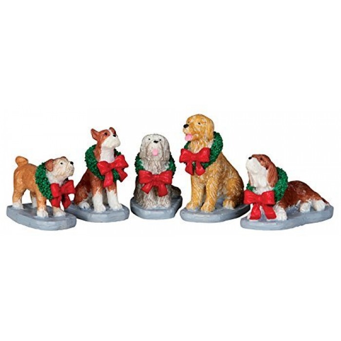 Christmas Pooch, Set Of 5 Figurines # 32138