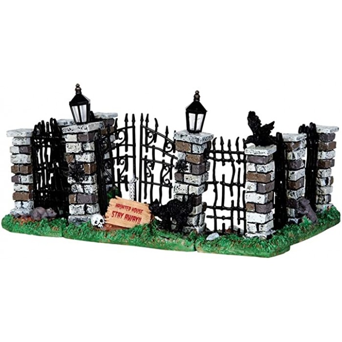 Spooky Iron Gate And Fence, Set Of 5 Accessory # 34606