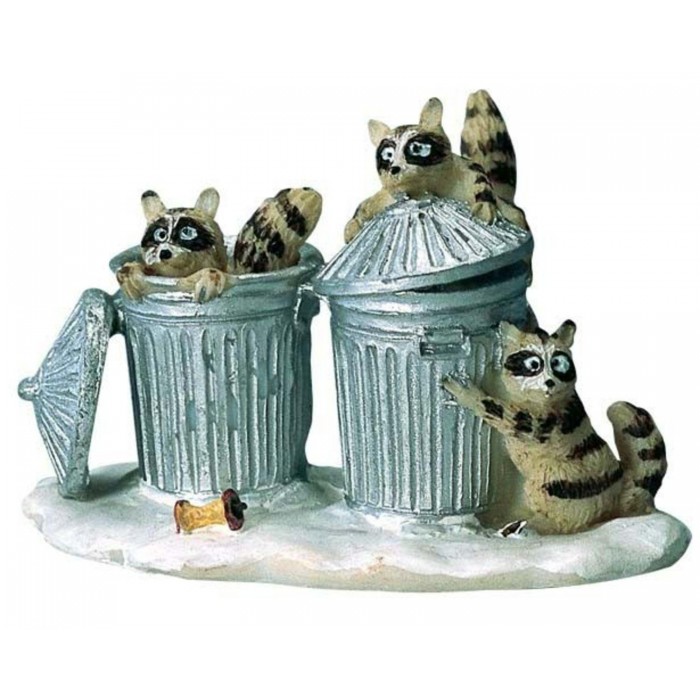 Figurines Ratons Laveur dans les poubelles # 42878