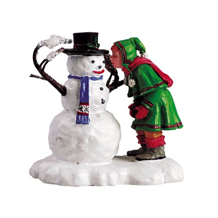 Figurines Petite fille avec Bonhomme de neige #52033