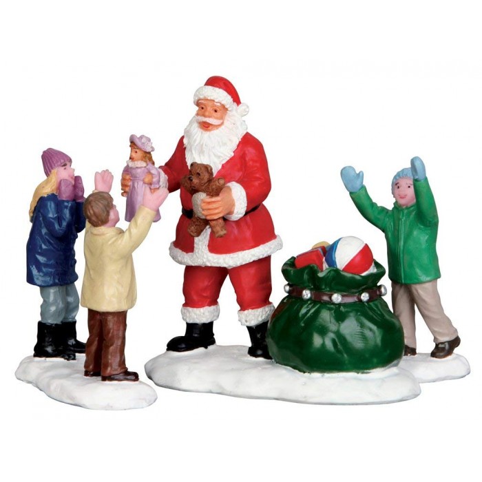 Figurines Le Père Noël avec sa poche de cadeaux # 52318        