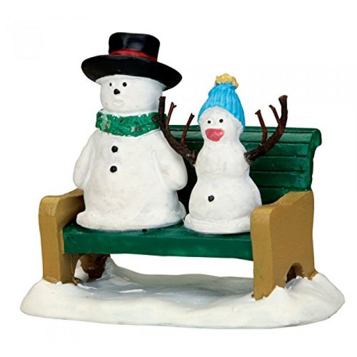 Figurines Bonhomme de neige Papa et son fils  # 52368 