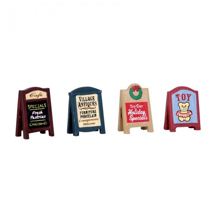 Village Signs Set of 4 Accessory # 64071