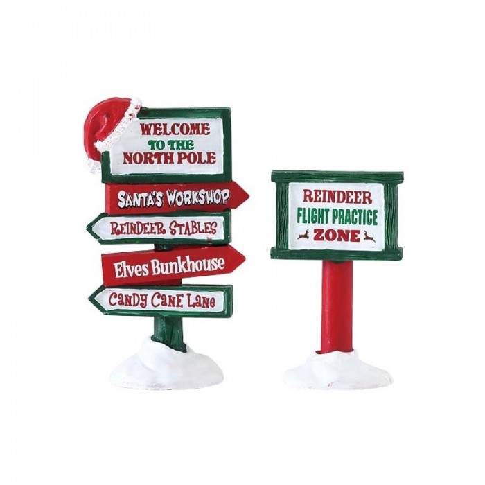 North Pole Signs Set of 2 Accessory # 74325